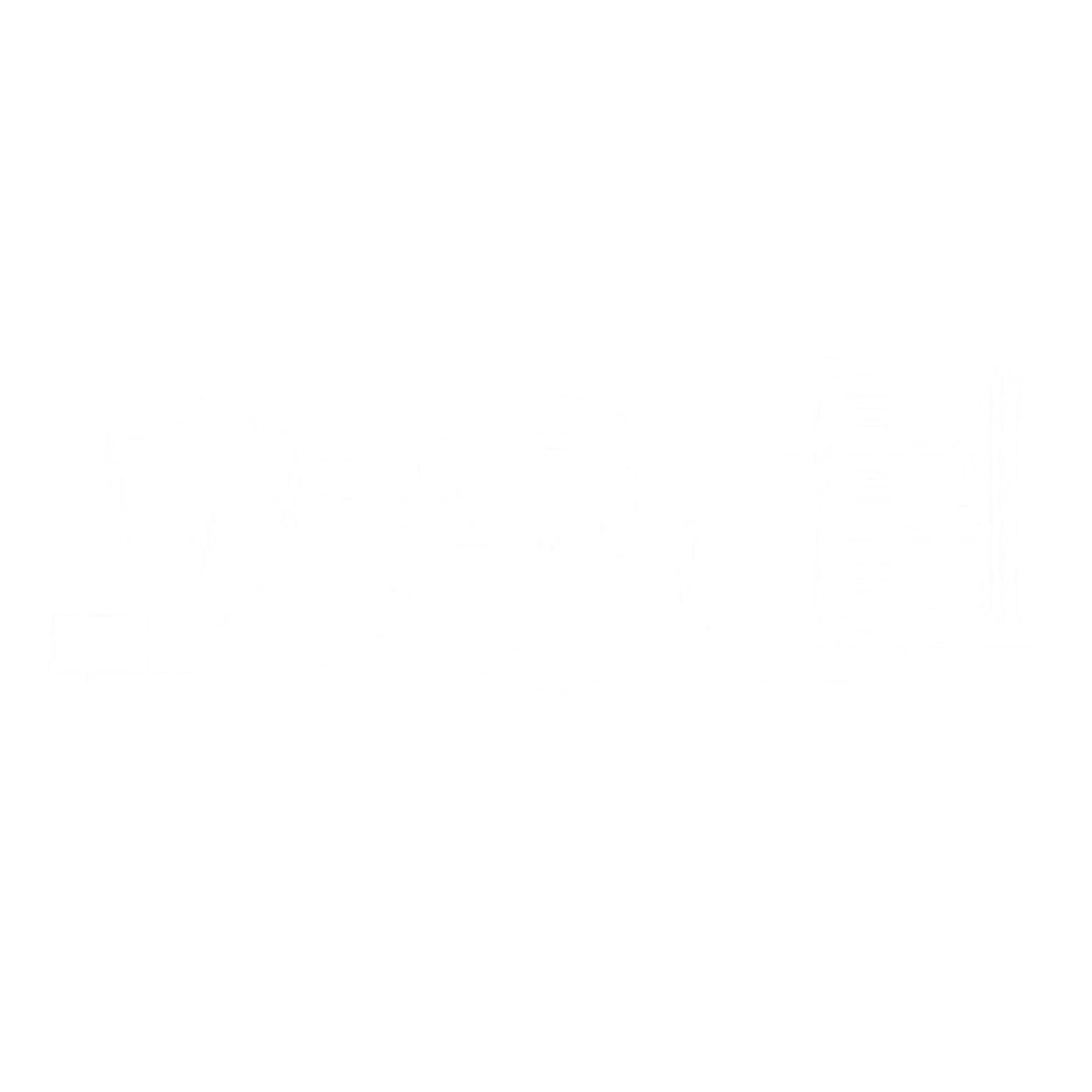 Diagram of a central hub with concentric rings, joined by flowing lines to a shield holding a branching network symbol and a desktop monitor on one side and a server rack on the other